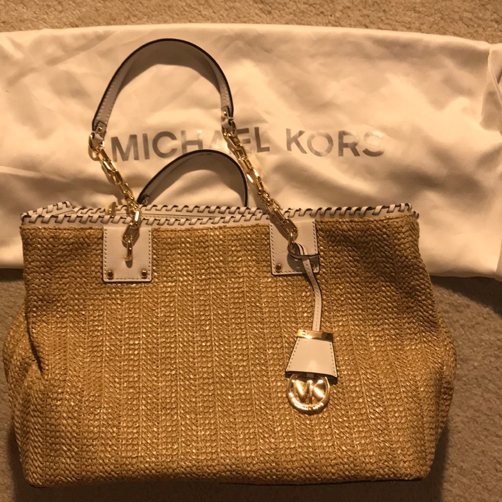 Michael Kors Brand new woven straw bag